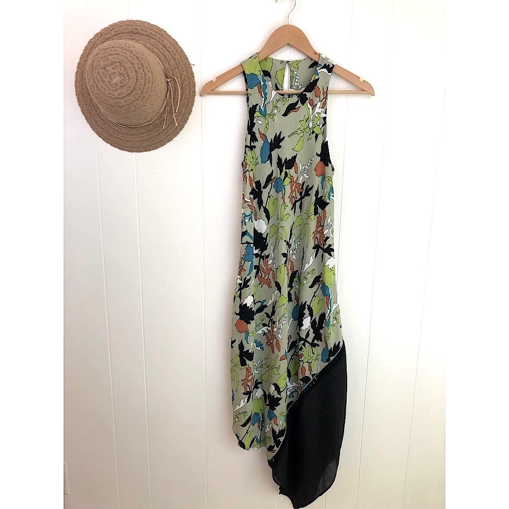 Rachel Roy Floral Sleeveless Midi Dress